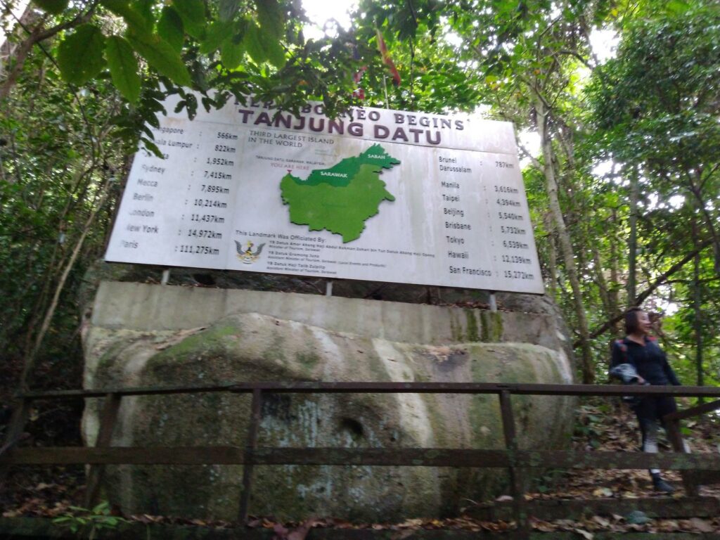 Signboard indicating Where Borneo Begins